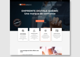 Site web Empreinte Digitaile Qu&eacute;bec