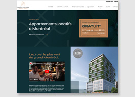 Site web Devmont, condo &agrave; vendre