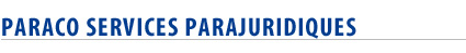 Paraco services parajuridiques